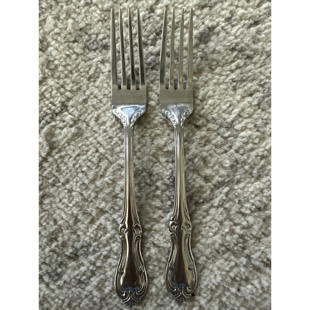 Wallace ASHFORD Stainless  18/10 China Glossy Silverware‎ DINNER FORKS  Flatware